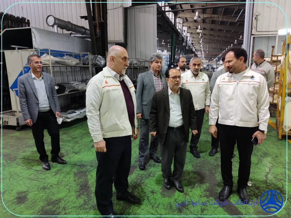 بازدید آقای ایازی،،ریاست محترم اجرائیات سازمان مودیان بزرگ مالیاتی از شرکت سایپا آذین